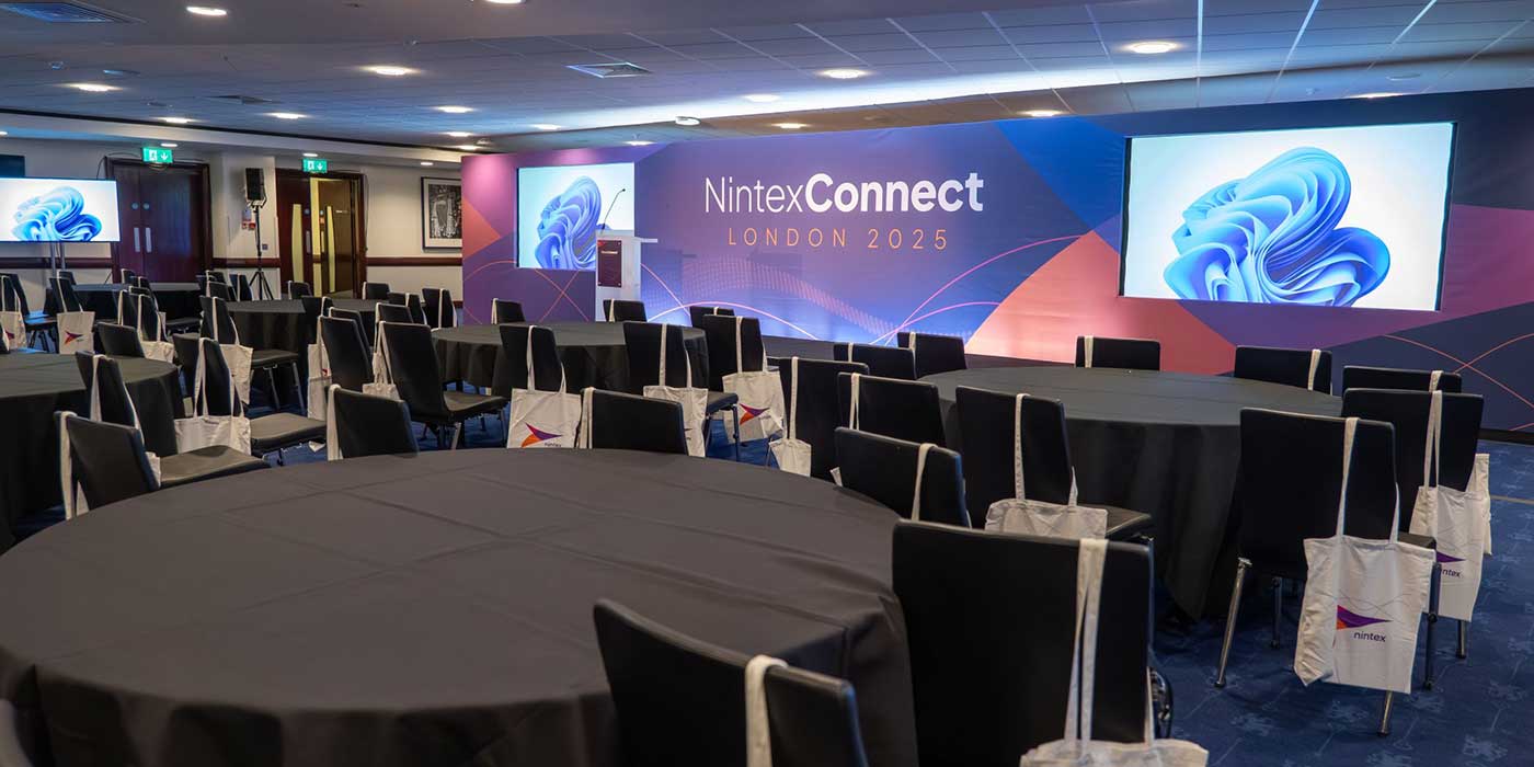 Nintex Connect London 2025 — room set before doors open